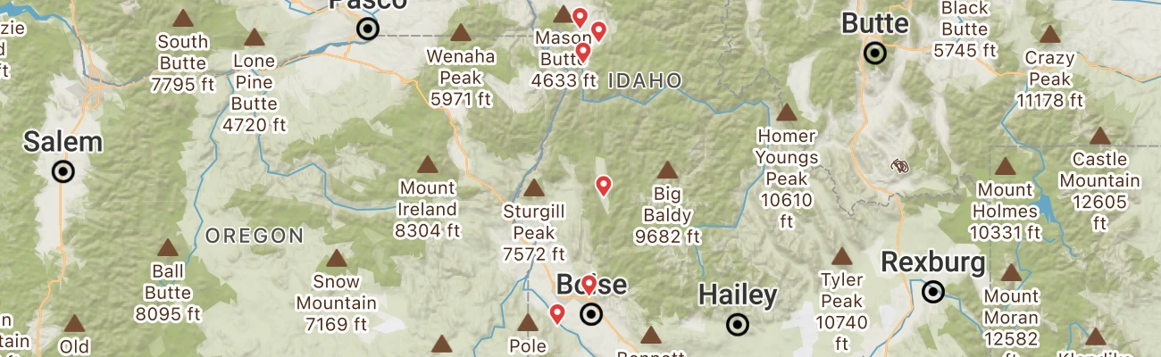 Map of photo locations
