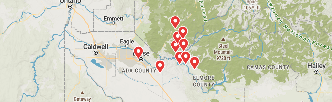 Map of photo locations