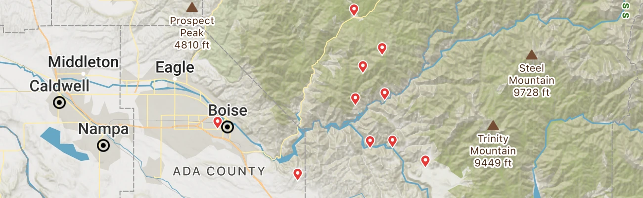 Map of photo locations
