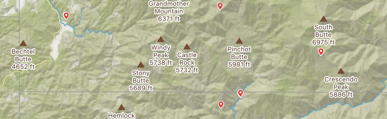 Map of photo locations