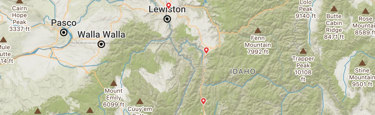 Map of photo locations