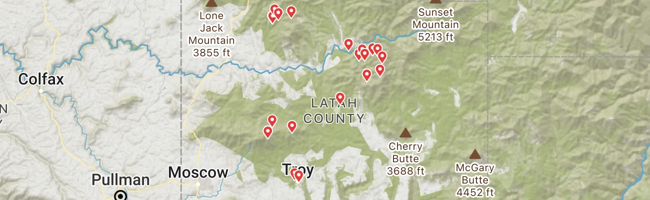 Map of photo locations