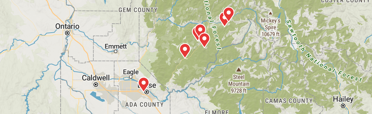 Map of photo locations