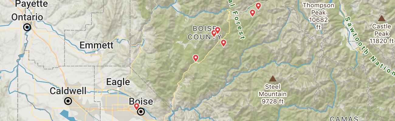 Map of photo locations