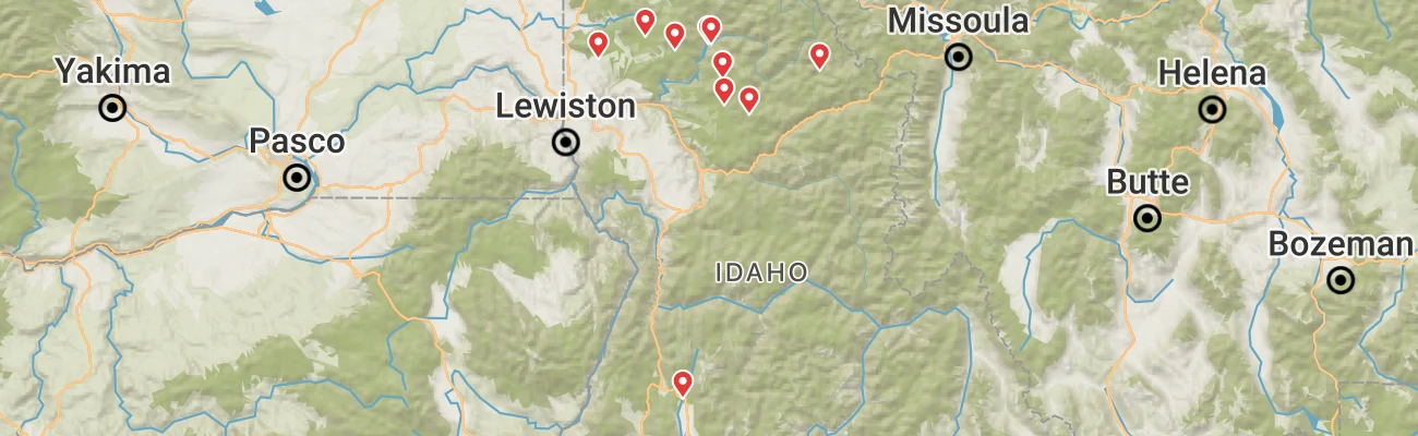 Map of photo locations