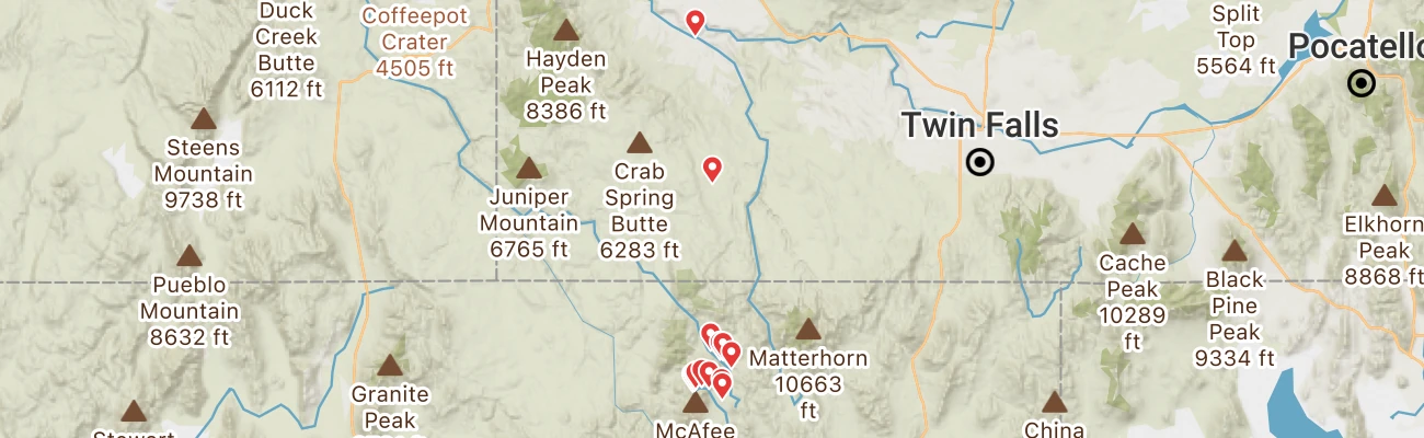 Map of photo locations