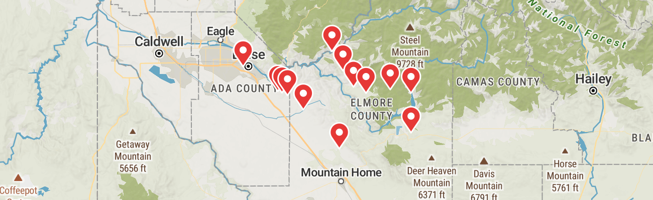 Map of photo locations