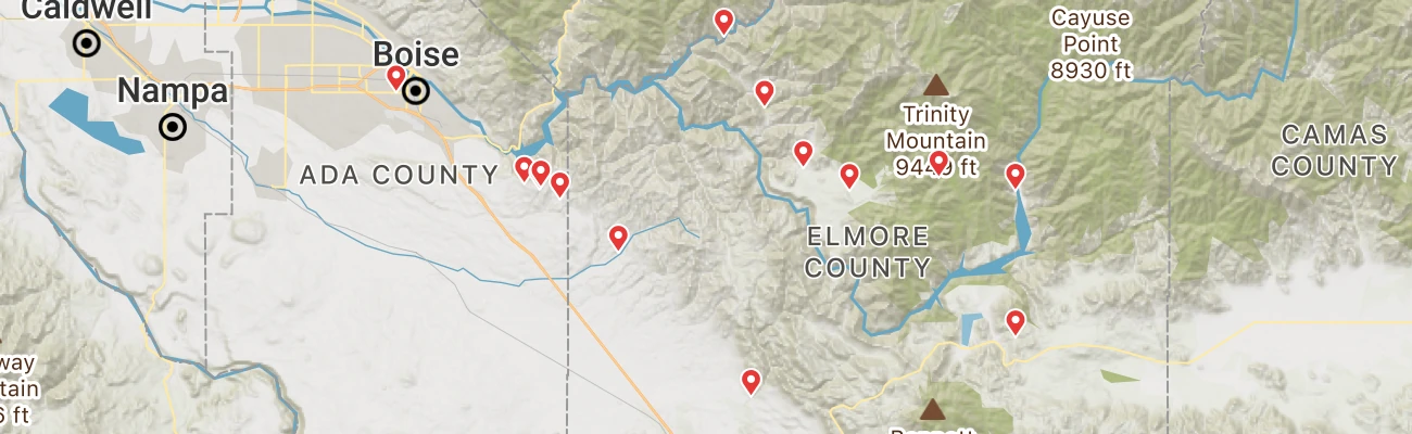 Map of photo locations