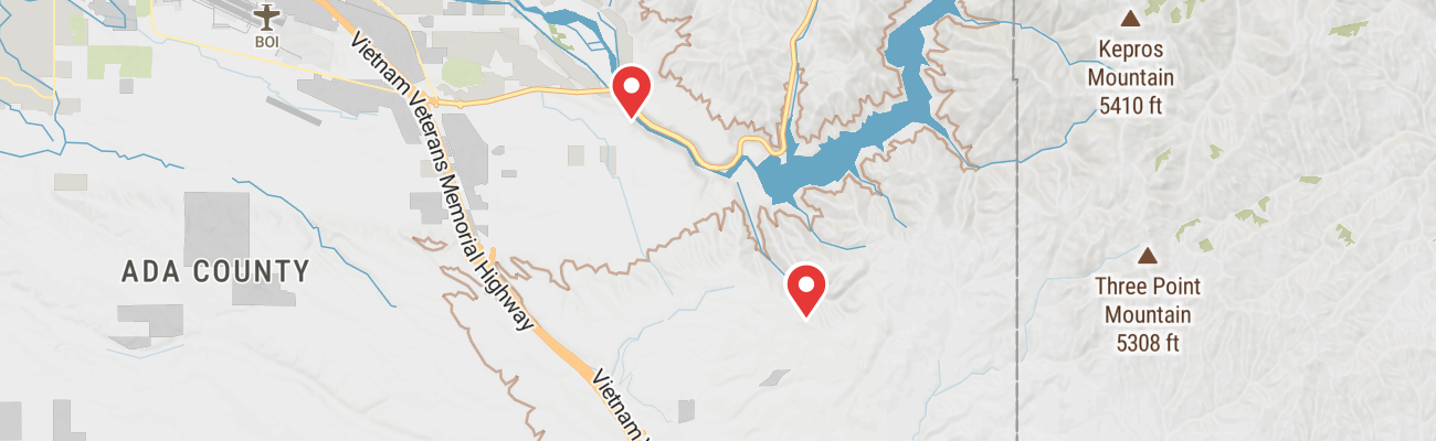 Map of photo locations