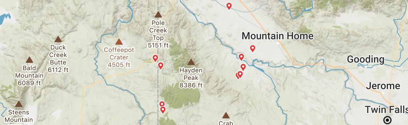Map of photo locations