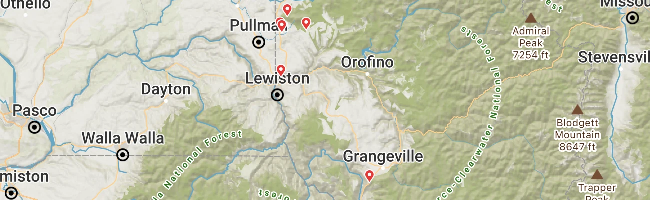 Map of photo locations