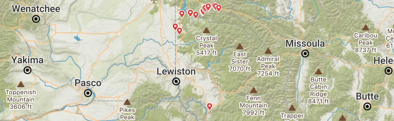 Map of photo locations