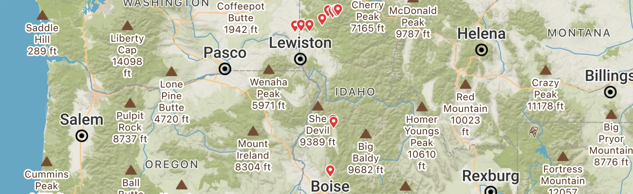 Map of photo locations