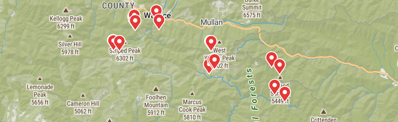 Map of photo locations