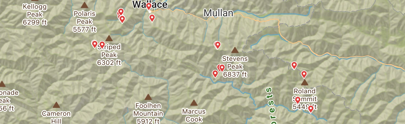 Map of photo locations