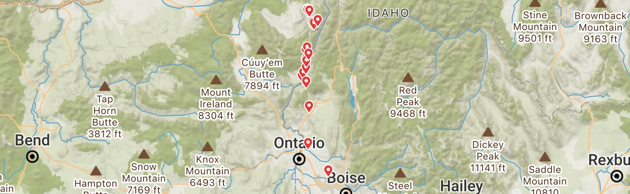 Map of photo locations