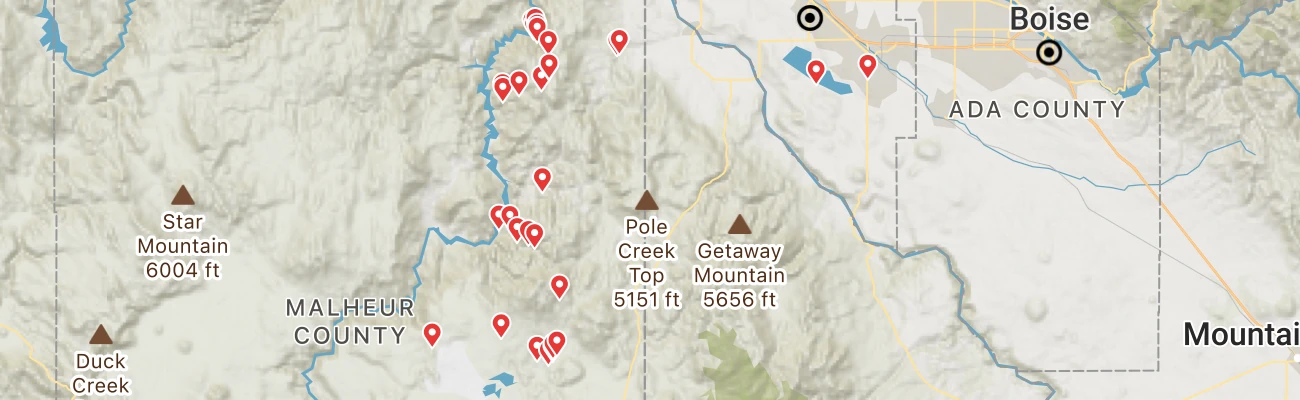 Map of photo locations