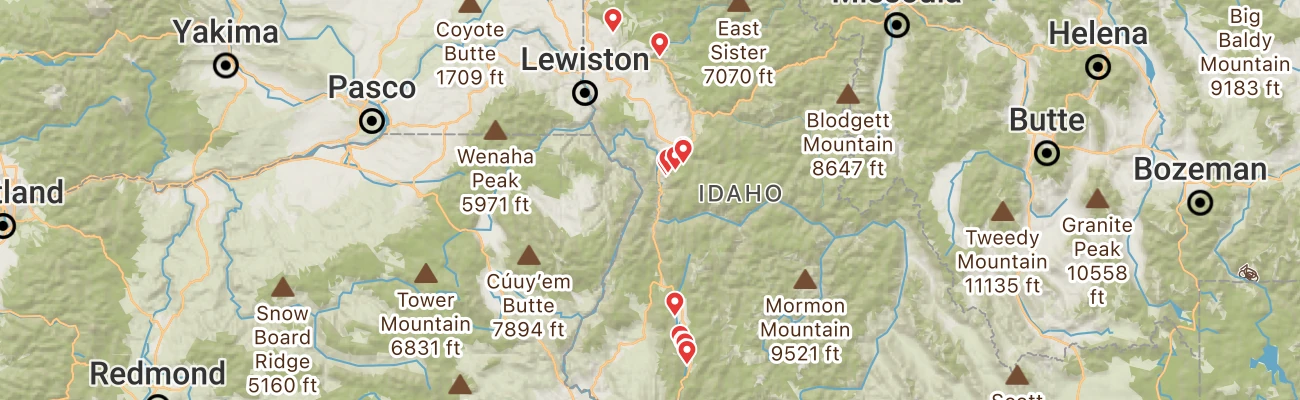 Map of photo locations