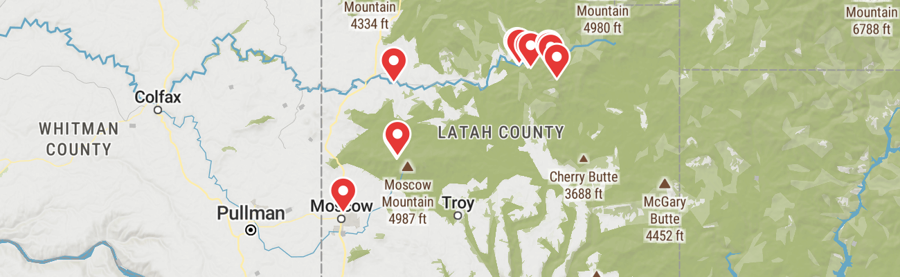 Map of photo locations