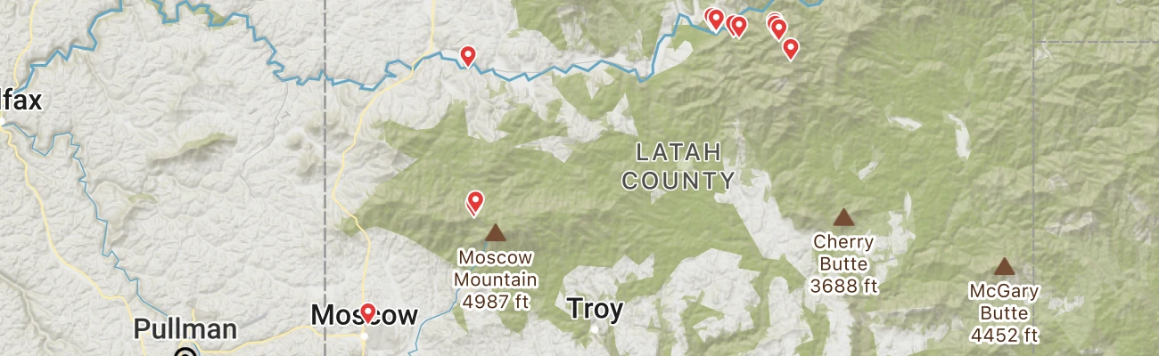 Map of photo locations
