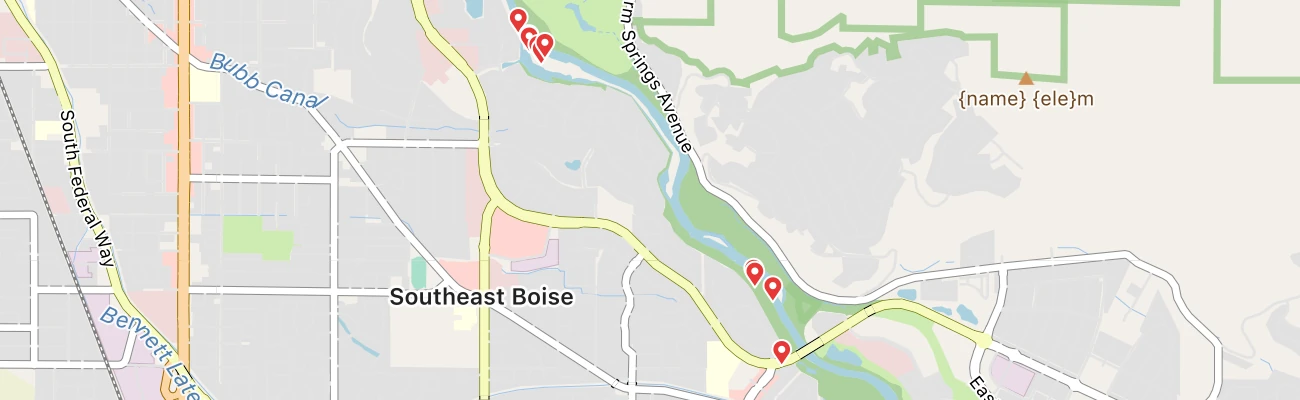 Map of photo locations