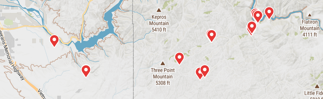 Map of photo locations