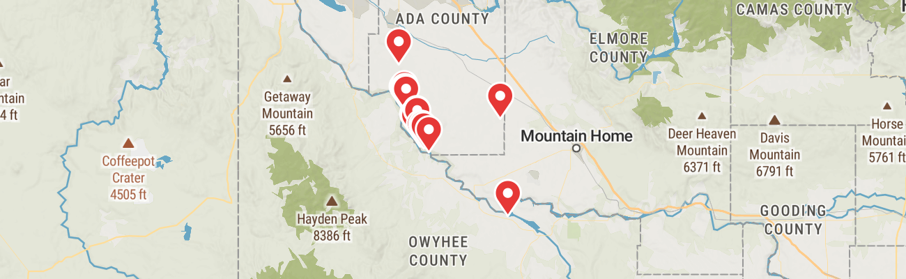 Map of photo locations