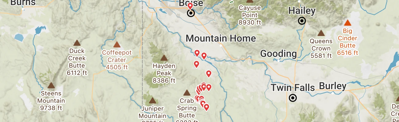 Map of photo locations