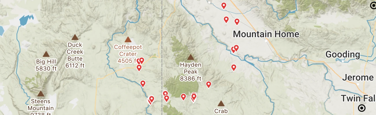 Map of photo locations