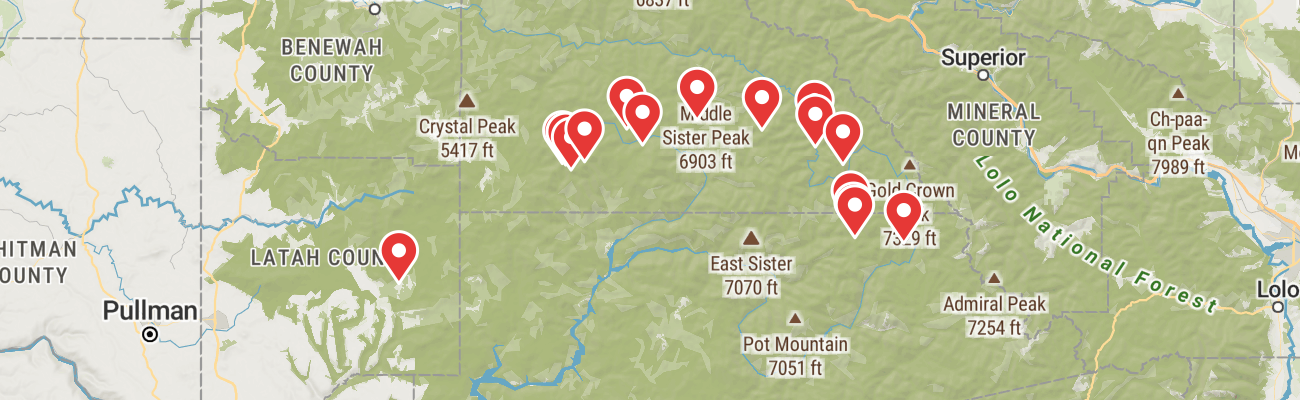 Map of photo locations