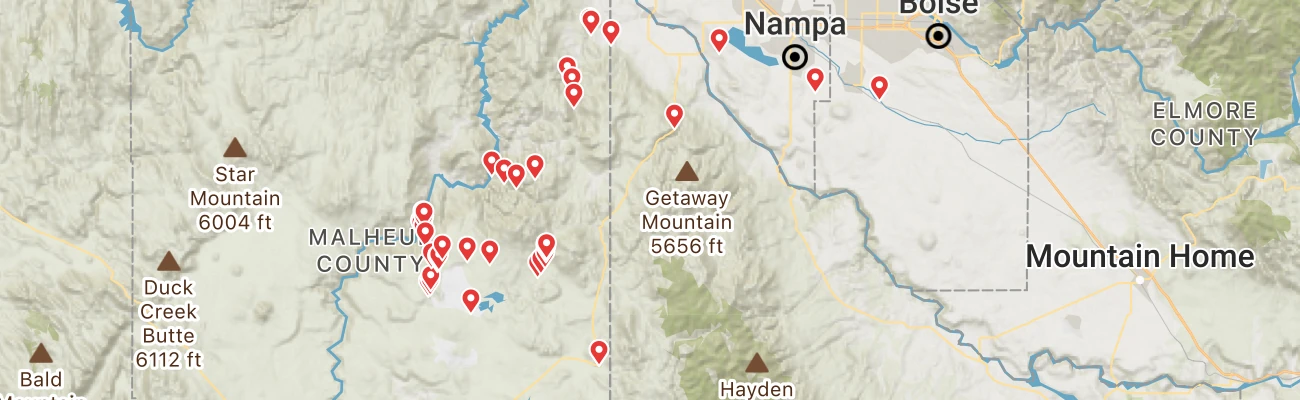 Map of photo locations