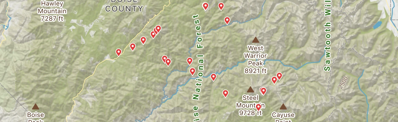 Map of photo locations