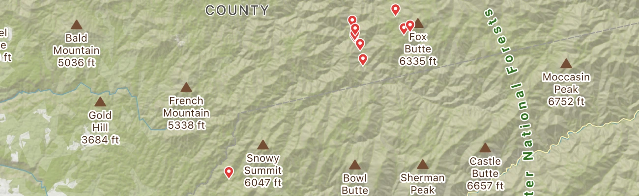 Map of photo locations