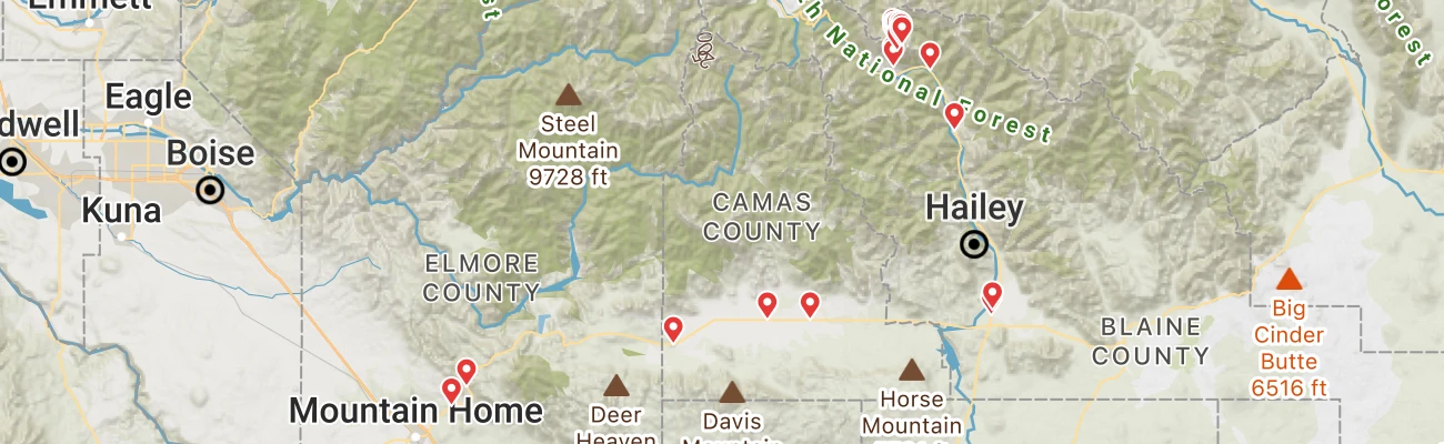Map of photo locations