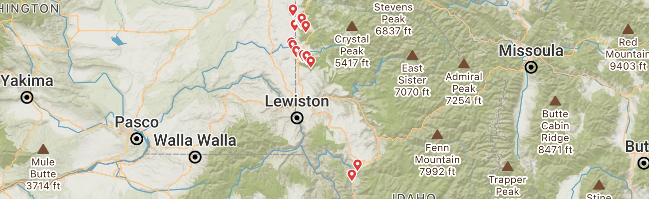 Map of photo locations
