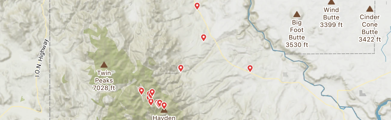 Map of photo locations