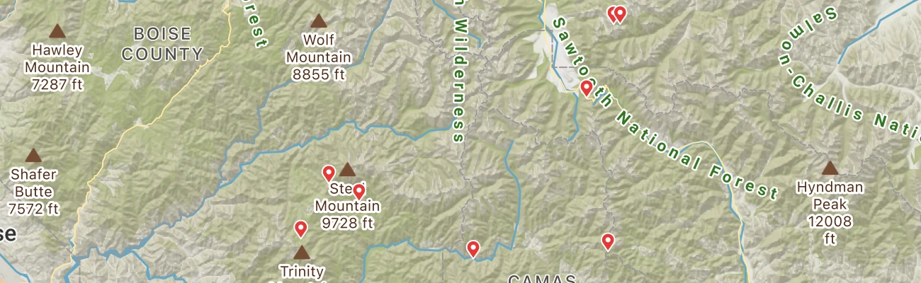 Map of photo locations