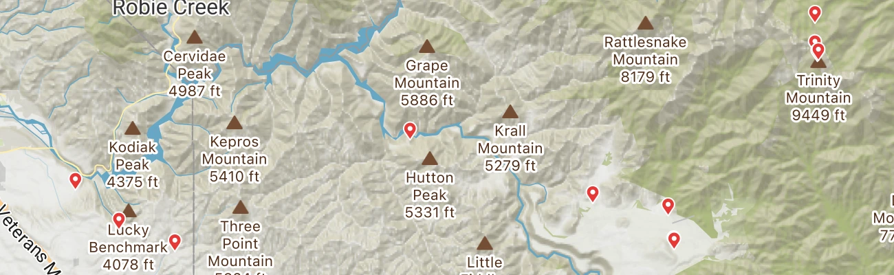 Map of photo locations