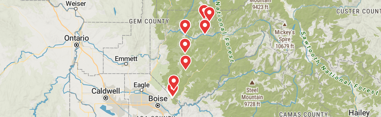 Map of photo locations