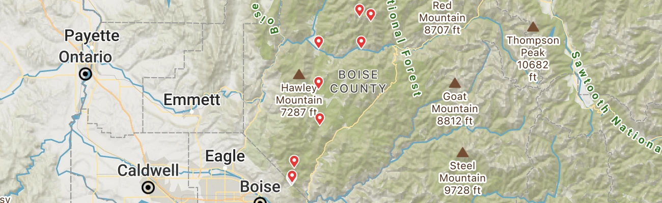 Map of photo locations