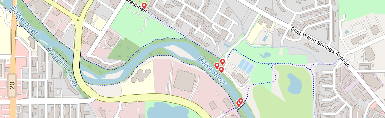 Map of photo locations