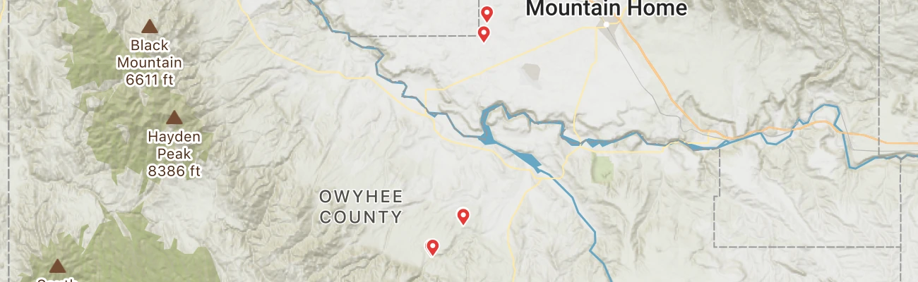 Map of photo locations