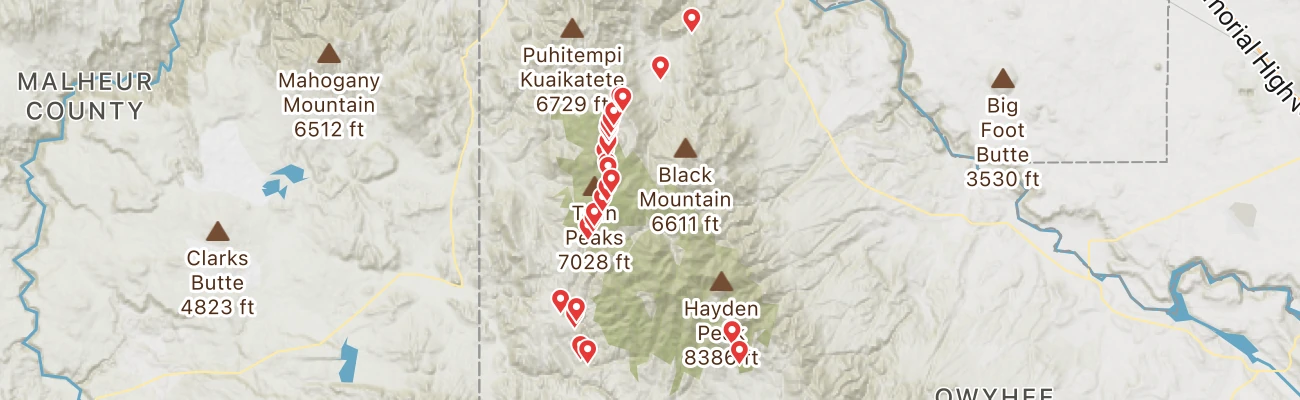 Map of photo locations