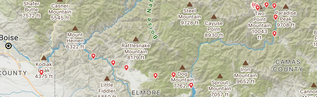 Map of photo locations
