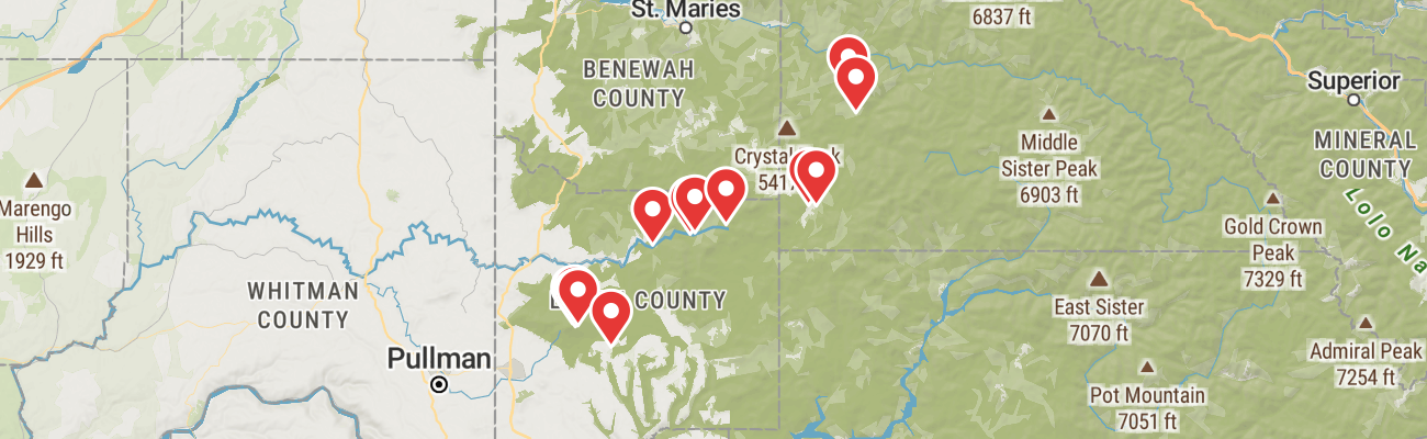 Map of photo locations