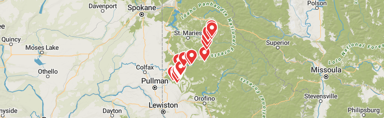 Map of photo locations