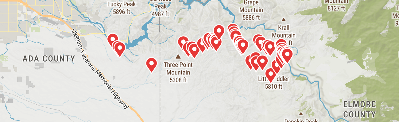Map of photo locations