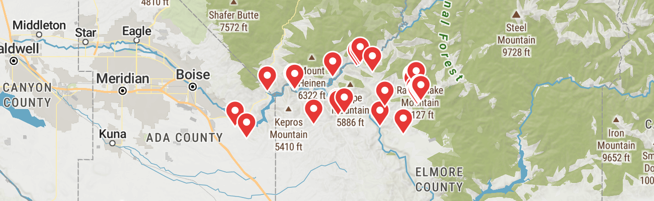 Map of photo locations