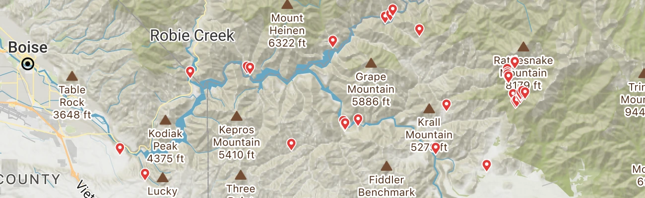 Map of photo locations