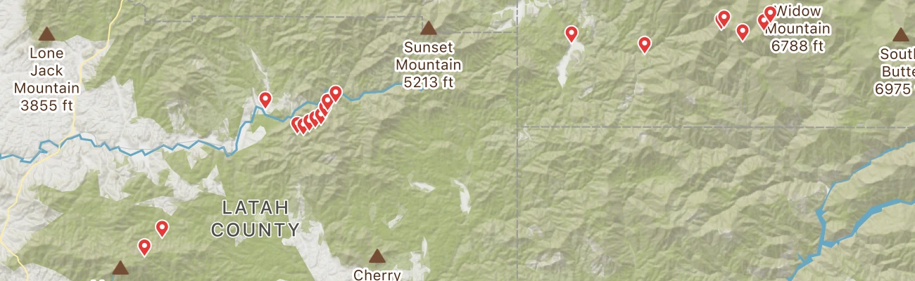 Map of photo locations